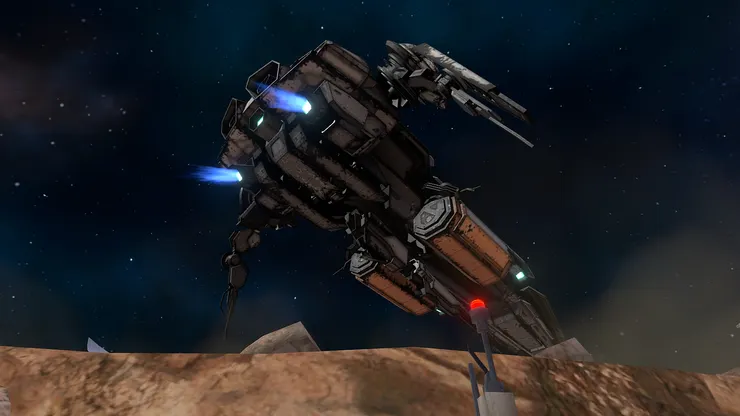 在外太空看著帥氣太空船升空，這不就是男生的浪漫嗎