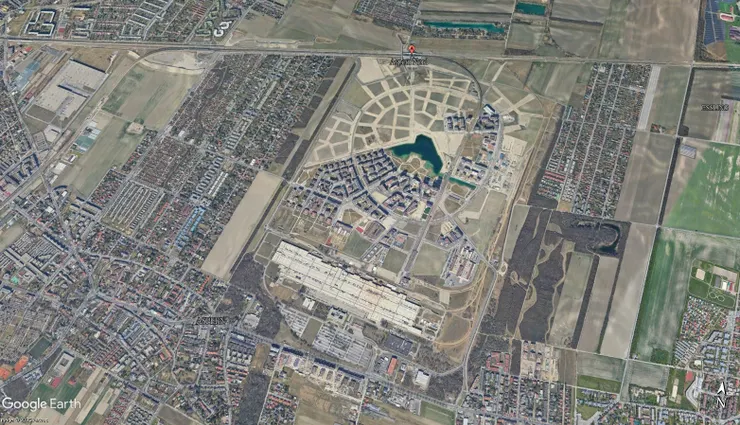 奧地利 - 維也納 - 阿斯佩恩湖城(google earth)