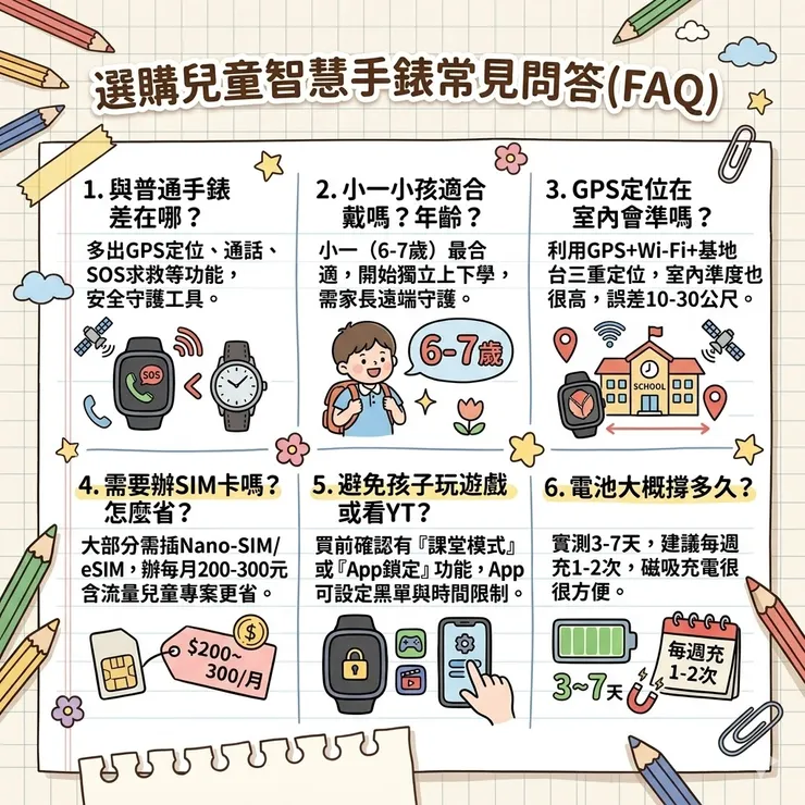 兒童智慧手錶購買常見問答