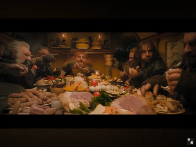 Unexpected Party ，The Hobbit (網路截圖）