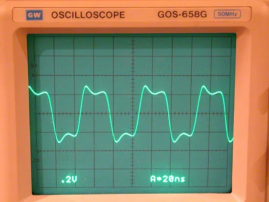 直接量測 TCXO 輸出波形(16.9344MHz)