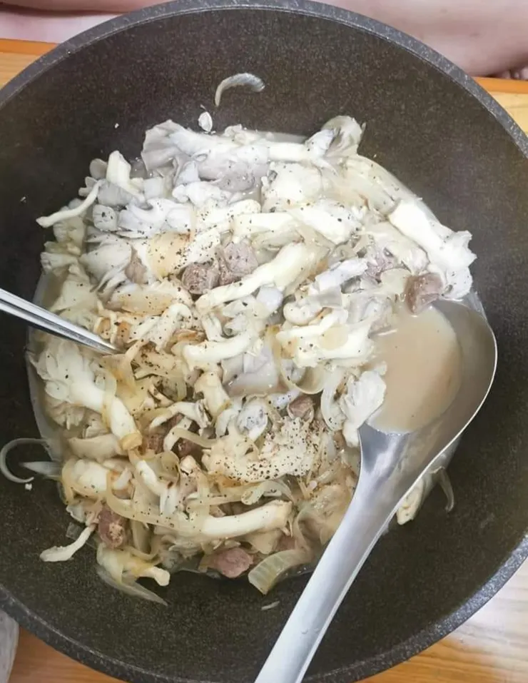 自己種！既養生又健康！開動囉！🍲（什錦菇燴牛肉）🍲