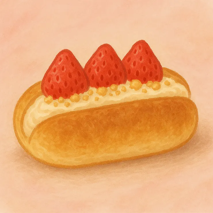 胖草莓麵包95元(依草莓時價)，一天只出爐兩次11:30 / 14:00