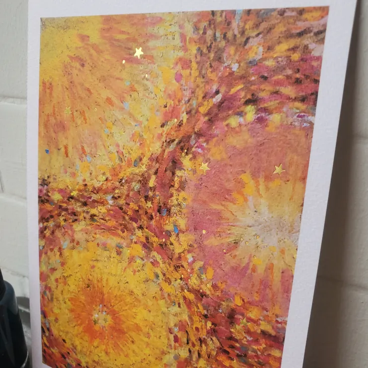 所以選擇了這個作品,燙了金之後更迷人啊!