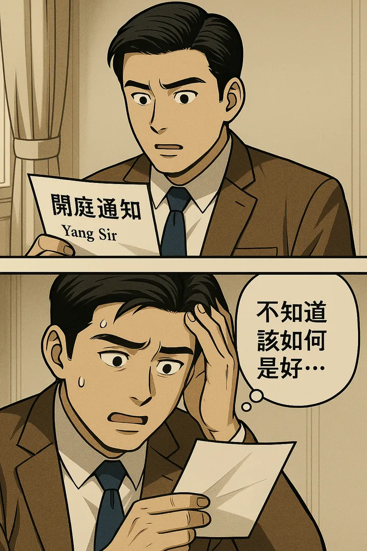 收到開庭通知，先別心慌