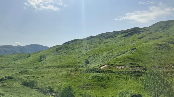 沿途蘇格蘭高地風光