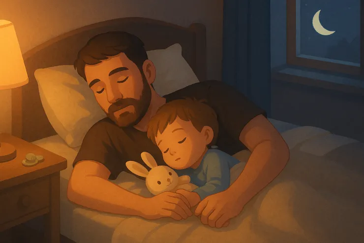 溫柔取代依賴：牽手與陪伴，成為新的入睡儀式。