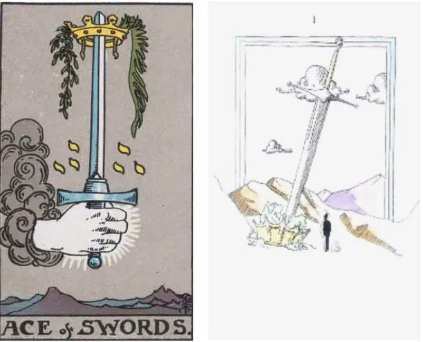 偉特與建築師塔羅的寶劍王牌