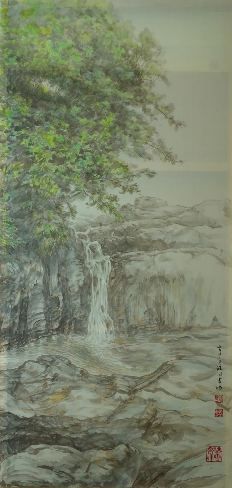 〈欣蓁涓流〉局部-右屏