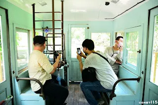 另一端的駕駛台可以看車尾的風景