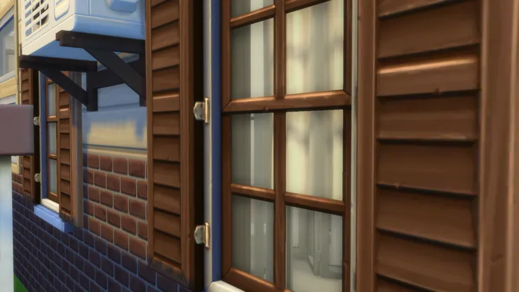 我不想陽光擾騷到學生休息,所以安裝了窗簾。