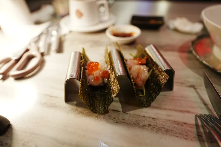 握壽司擺的有高級