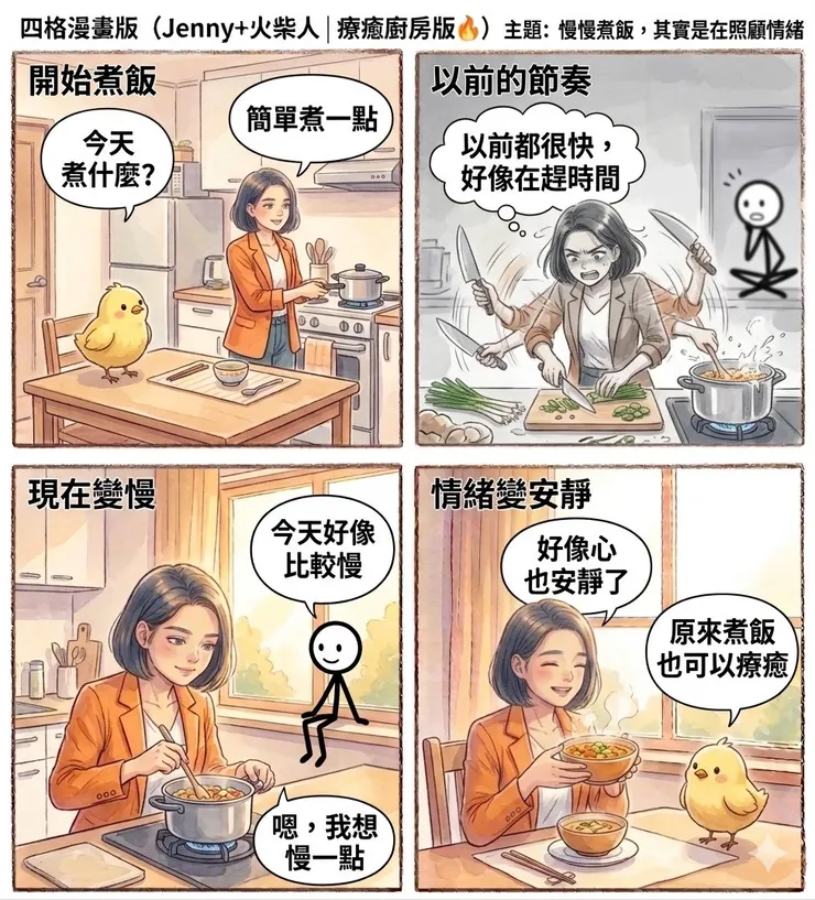 慢慢煮飯 其實是在照顧情緒