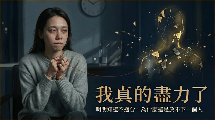 當關係只剩下單向的牽繫，我們往往會在對方的「理想化投射（Idealization）」碎片裡，經歷最深沉的情緒耗損。