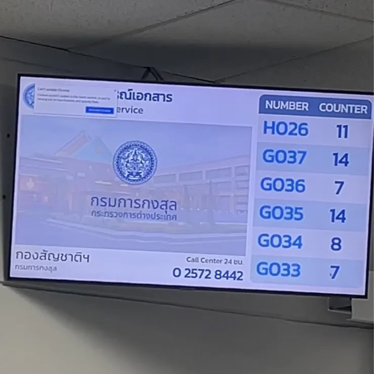 外交部3F: 叫號螢幕