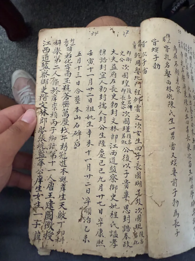 古致丹山張氏族譜1820張若化的紀錄