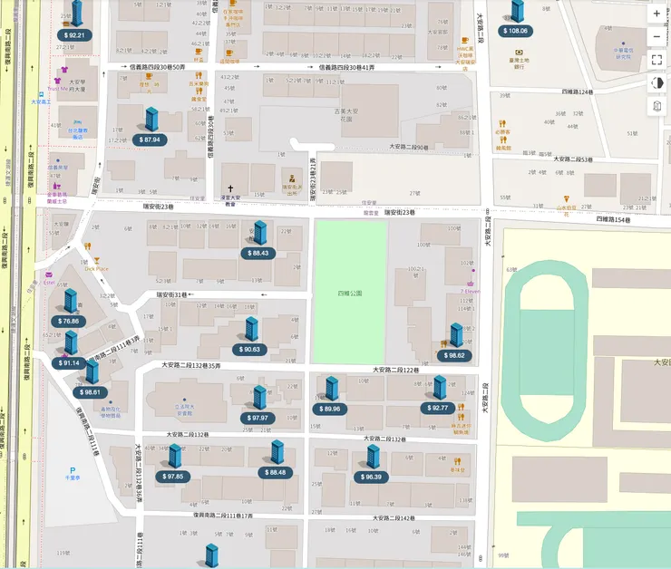 大安區20年以上老屋實價登錄