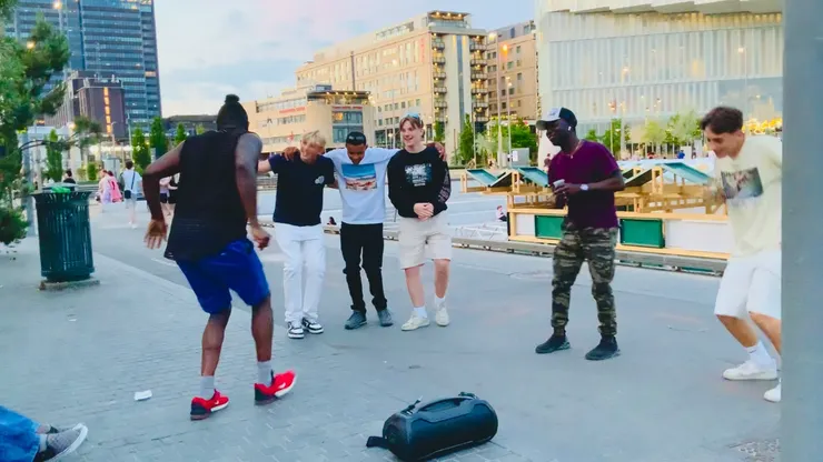 Dancing by the Harbour Promenade