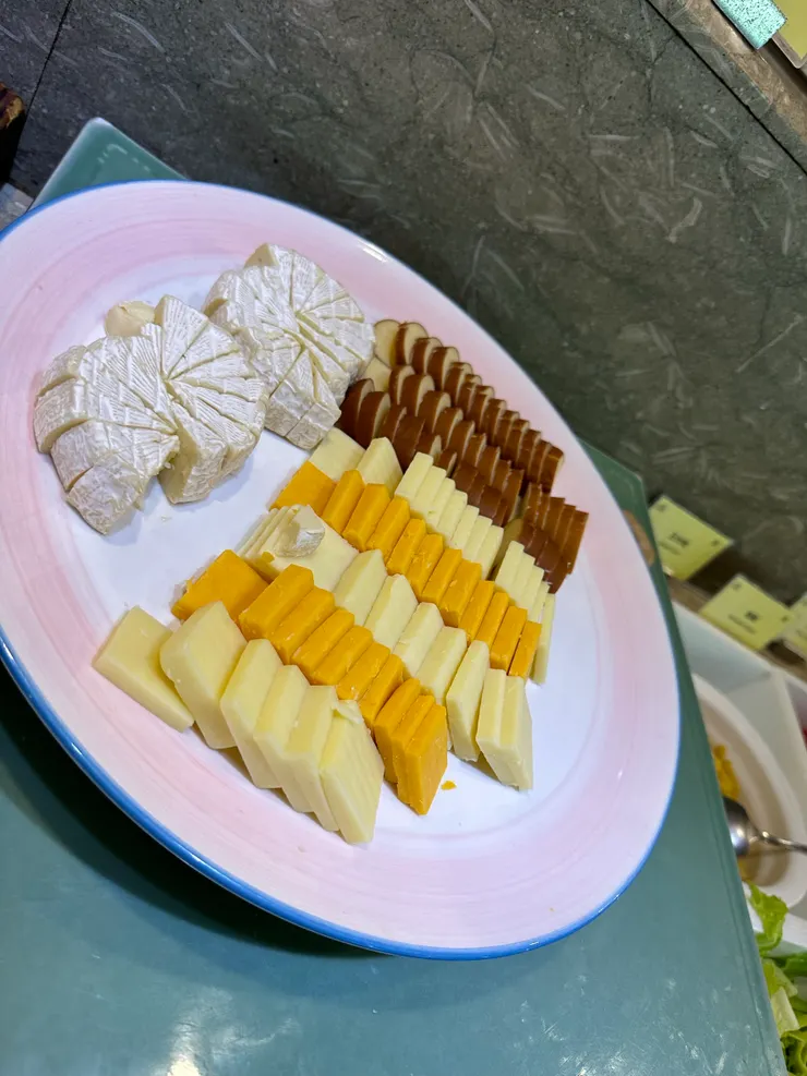 連起司都是豐富多樣化，新鮮有很多選擇；冰淇淋種類也是琳琅滿目