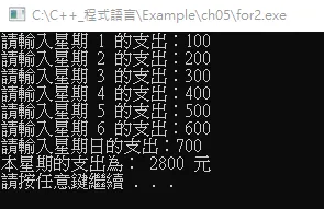 程式輸出結果圖