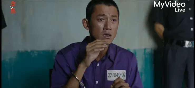 這場戲當中，吳慷仁體型消瘦，相當符合阿邦絕食後的體態變化，這真的很令人佩服！（Source : YT金馬60最佳男主角獎影片。）