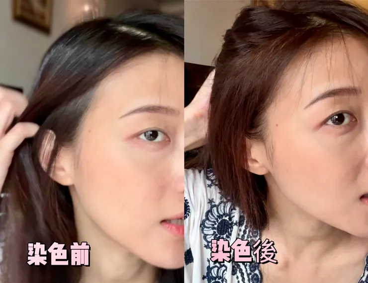 宣若 N1 蜜茶裸棕 深髮染色效果