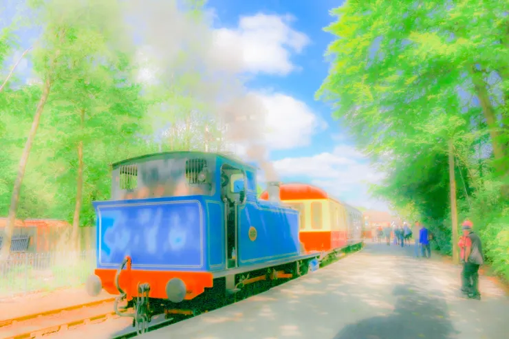 準備啟程的萊文谷蒸汽火車