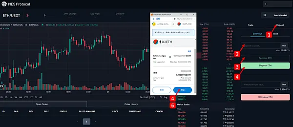 MES Protocol｜去中心化交易平台 使用方法 @ zkSync
