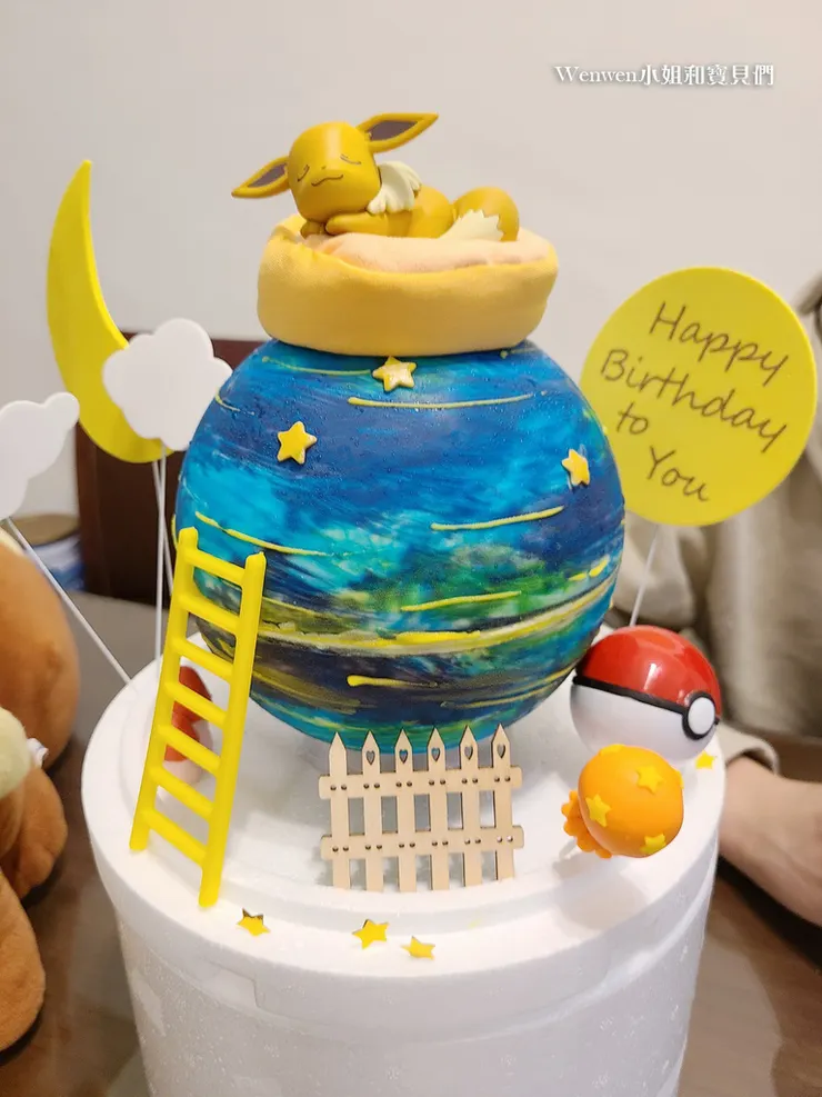 精靈寶可夢生日蛋糕 敲敲蛋糕 這不是翻糖因翻糖不好吃 dessert365 (2).jpg