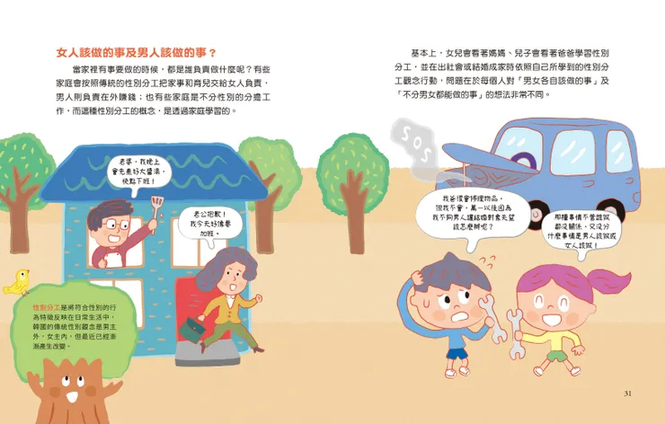 社會刻板印象與性別分工｜《社會發生什麼事？家庭：如果能選擇一起生活的人》｜小角落文化出版