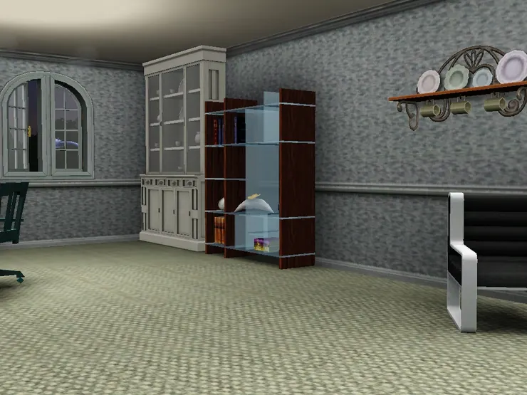 書架沒什麼特別，都是做做樣而已。