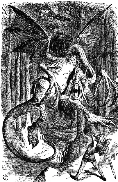 這隻怪獸就是 Jabberwocky (傑伯沃基)