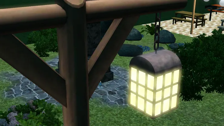 我特意選這款街燈，很和風，燈籠高高掛也很可愛。