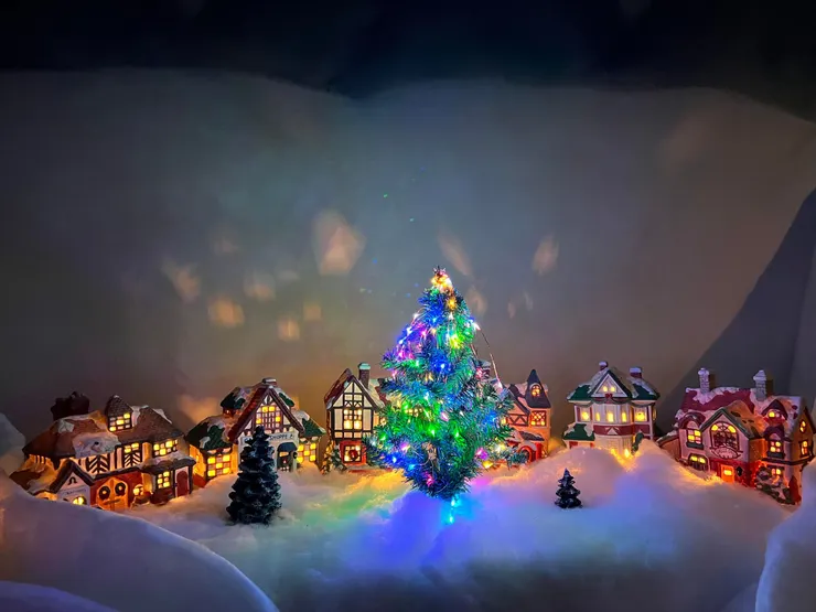 還原電影聖誕夜驚魂場景Christmas town