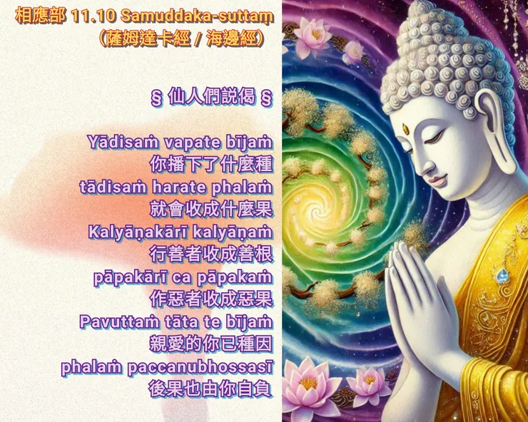 仙人説偈 | 關於業果