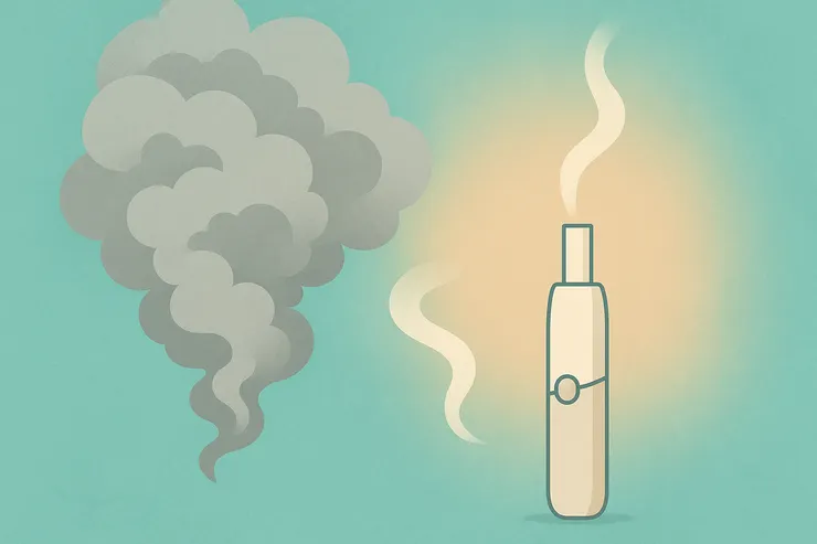 加熱菸的氣味看似比較淡，但「少味道」並不等於「沒風險」。