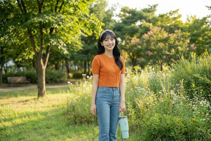 有提把的保溫杯，外出也超方便