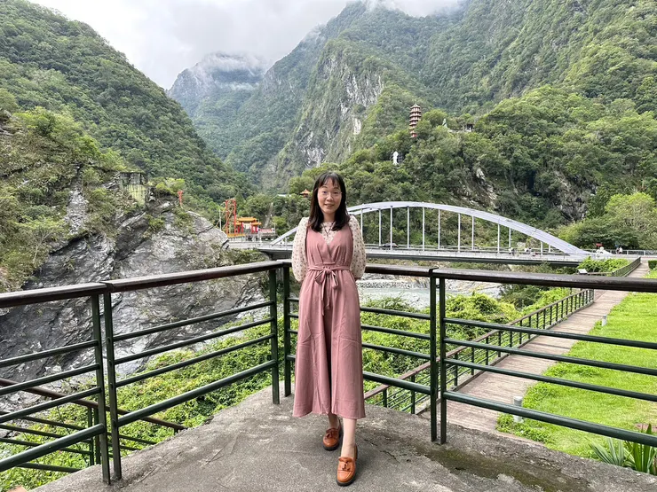 國慶連假期間跟男友去花蓮太魯閣玩耍