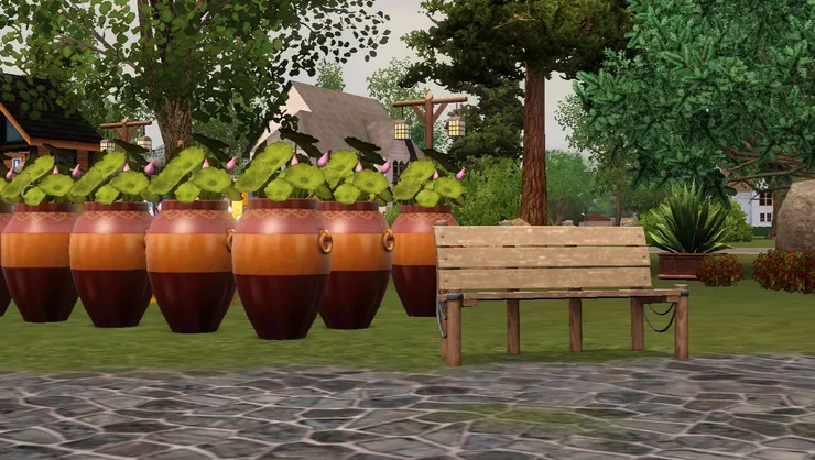 另一邊也有花，但是另一種花。