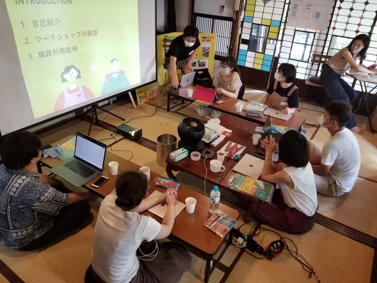 東京遠距上課時的照片