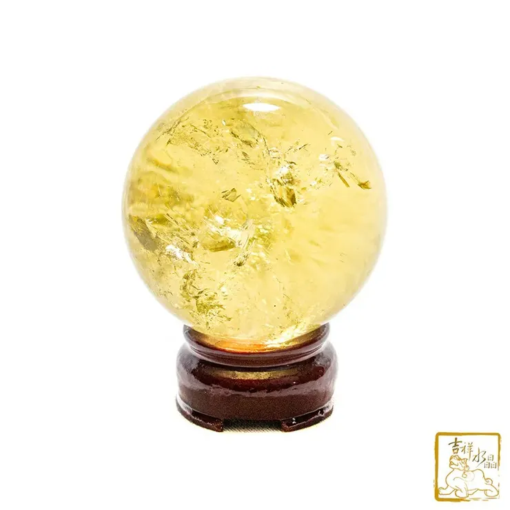 黃水晶球 6.9cm 財富之石