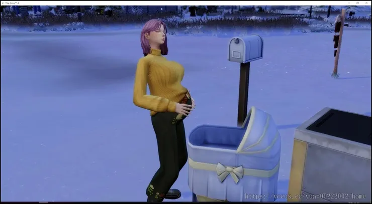 還跑到屋子外面生???