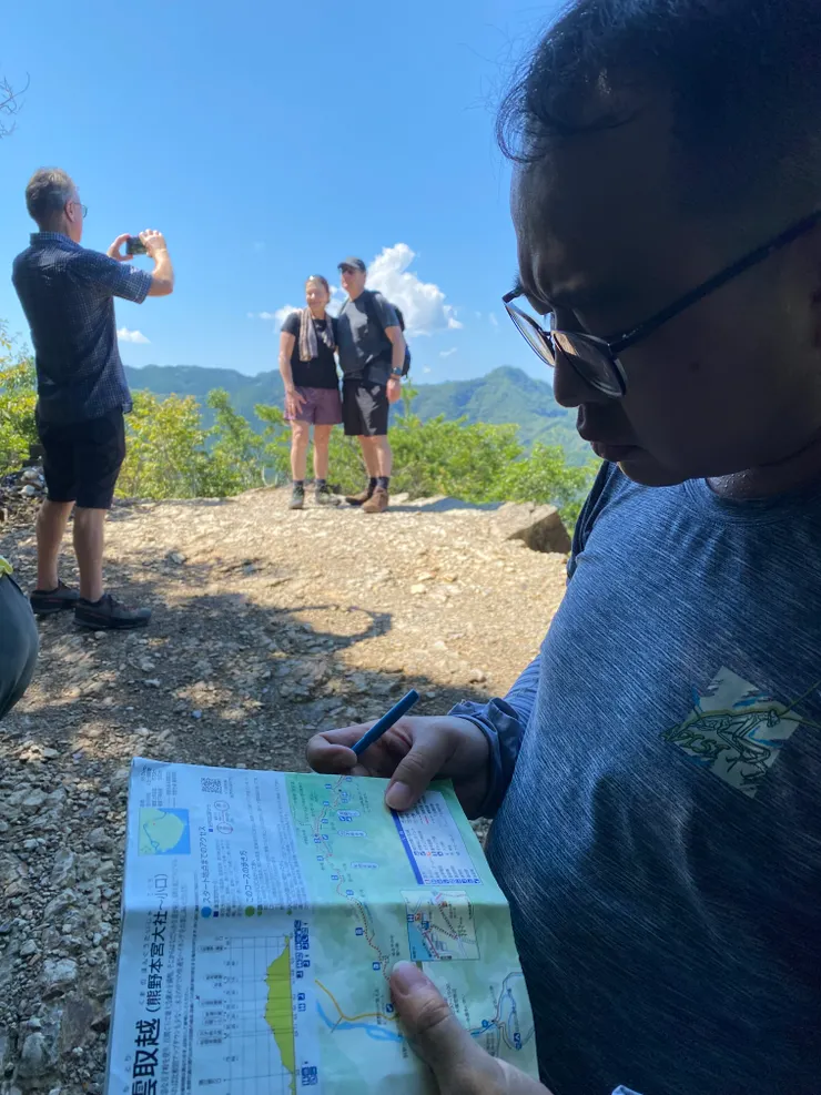 大家一起輪流跟美景拍照