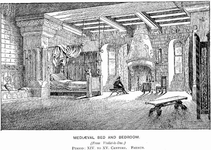 中世紀臥室樣貌