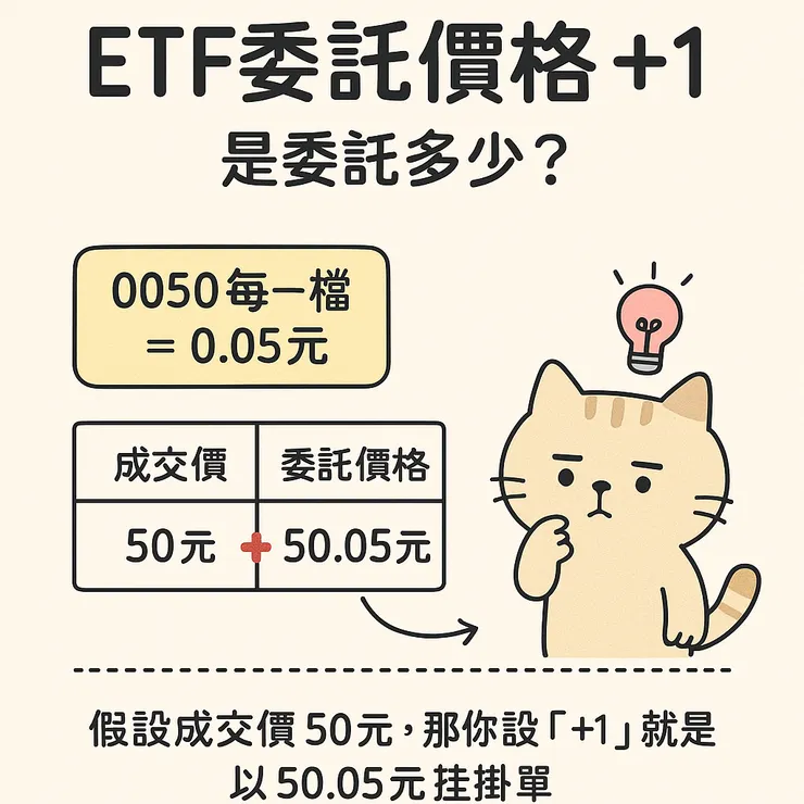 0050加1檔委託價