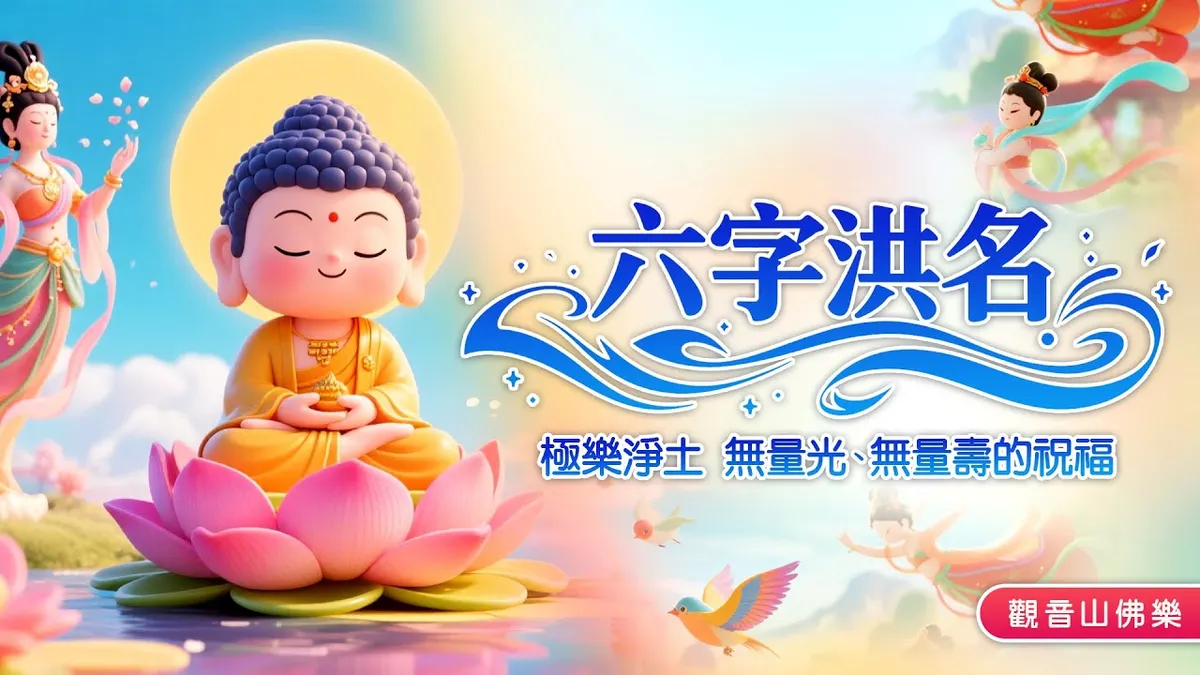 南無阿彌陀佛」六字洪名｜佛王誓約🎧每日必聽極樂淨土無量光、無量壽的
