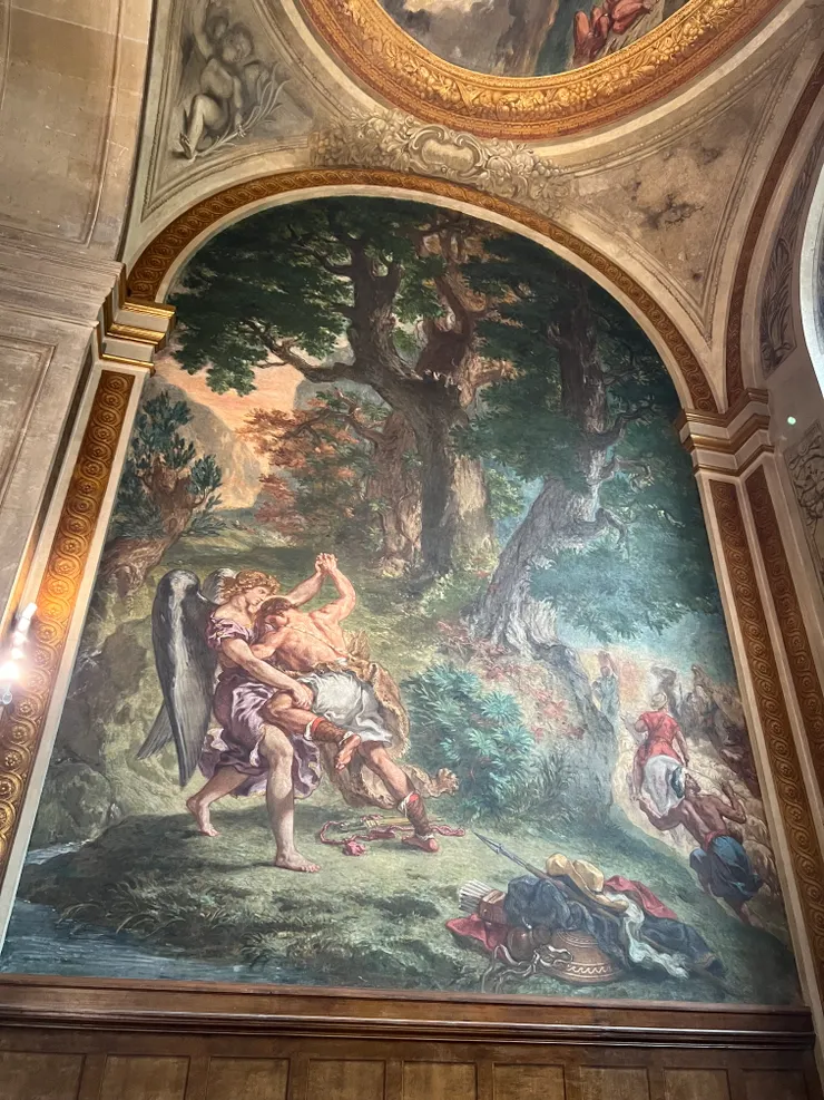 Jacob Wrestling with the Angel, by Delacroix