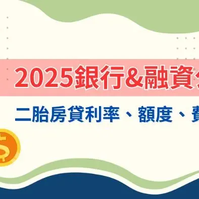 2026二胎房貸利率比較