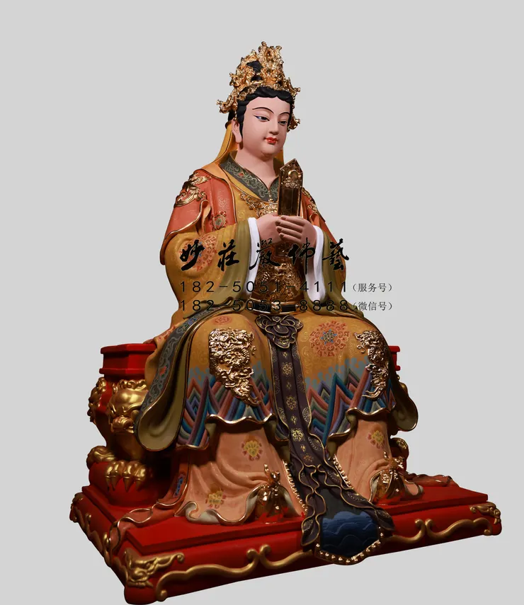 金花娘娘神像左側現場實拍圖