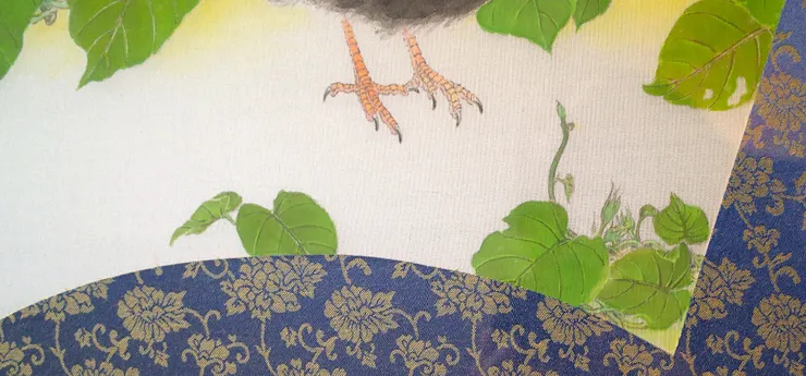 〈行過野地〉局部－牽牛花